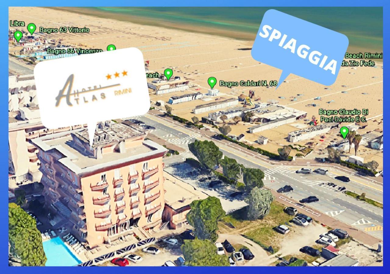 Hotel Atlas Римини Экстерьер фото